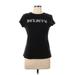 INC International Concepts Short Sleeve T-Shirt: Black Tops - Women's Size Large Petite