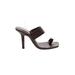 RAYE Heels: Slip-on Stiletto Cocktail Brown Solid Shoes - Women's Size 7 - Open Toe