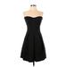 Express Cocktail Dress - Mini: Black Grid Dresses - Women's Size Small