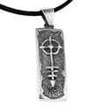 Sacred Arrow,'Men's Saint Thaddeus Sterling Silver Pendant Necklace'