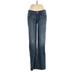 Standards & Practices Jeans - Mid/Reg Rise: Blue Bottoms - Women's Size 28