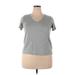 Nordstrom Short Sleeve T-Shirt: Gray Tops - Women's Size 2X-Large