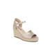 Women's Tess Sandal by LifeStride in Gold Faux Leather (Size 6 1/2 M)