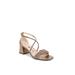Wide Width Women's Captivate Sandal by LifeStride in Bronze Faux Leather (Size 8 W)
