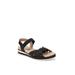 Women's Zuri Sandal by LifeStride in Black Fabric (Size 6 1/2 M)