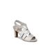 Wide Width Women's Charlotte Pump by Life Stride® by LifeStride in Silver Fabric (Size 7 W)