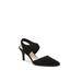 Women's Sindie Slingback by LifeStride in Black Fabric (Size 9 1/2 M)