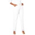 Plus Size Women's Lace Trim Classic Denim Jean by Jessica London in White (Size 12 W)