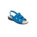 Extra Wide Width Women's The Sutton Sandal By Comfortview by Comfortview in Royal Blue (Size 9 1/2 WW)