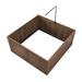 Whelping Box for Dogs Puppies in Walnut, 39" L X 39" W X 18" H, Medium