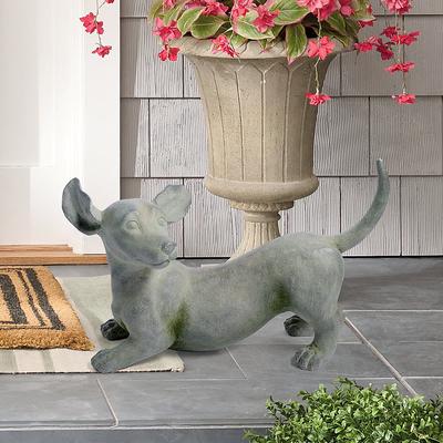 Wagging Dachshund Garden Statue - Grandin Road