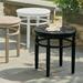 Nantucket Outdoor Side Table - Solid White - Grandin Road