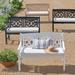 Amalfi Outdoor Bench - Greige - Grandin Road