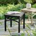 Amalfi Outdoor Side Table - Solid Black - Grandin Road