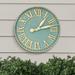 Finch Outdoor Wall Clock - Verdigris - Grandin Road