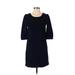 Boden Casual Dress - Sweater Dress: Blue Dresses - Women's Size 4 Petite