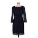Adrianna Papell Casual Dress: Black Dresses - Women's Size 8