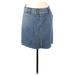 Gap Outlet Denim Mini Skirt Mini: Blue Print Bottoms - Women's Size 10