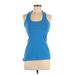 Lululemon Athletica Active Tank Top: Blue Solid Activewear - Women's Size 8
