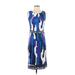 Emilio Pucci Casual Dress - Sheath: Purple Graphic Dresses - Women's Size 6