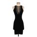 Bebe Casual Dress - Bodycon: Black Dresses - Women's Size P