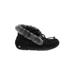 Ugg Australia Flats: Slip-on Wedge Boho Chic Black Print Shoes - Women's Size 6 - Round Toe