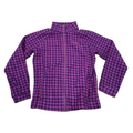 Columbia Jackets & Coats | Columbia Girls Xl Houndstooth Zip Front Fleece Jacket | Color: Pink/Purple | Size: Xlg