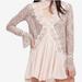 Free People Dresses | Free People Light Pink Lace Tunic Dress Size Large | Color: Pink | Size: L