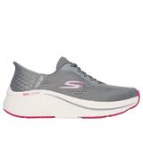 Skechers Women's Slip-ins: Max Cushioning Elite - Vanish Sneaker | Size 7.5 | Charcoal/Pink | Textile | Machine Washable