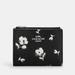 Coach Bags | Coach Billfold Wallet With Floral Print | Color: Black/White | Size: Small