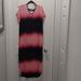 Lularoe Dresses | Lularoe Macy Maxi Dress. Size Xl. Pink And Black Stripe Ombre | Color: Black/Pink | Size: Xl