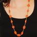 Kate Spade Jewelry | Kate Spade Swirl Around Long Scatter Orange Station Necklace | Color: Orange | Size: Os