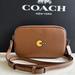 Coach Bags | Coach Pac Man Crossbody Purse Brown Leather Nwot | Color: Brown/Yellow | Size: Os