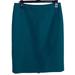 J. Crew Skirts | J Crew Skirt Womens 6 Green Wool Knee Hem Zipper Hook Straight Pencil Summer | Color: Green | Size: 6