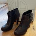 Giani Bernini Shoes | Gianni Bernini Ebony Leather Ankle Booties, Size 7m | Color: Brown | Size: 7