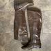 Nine West Shoes | Euc 9 West Brown Leather Flat Over The Knee Pattycake Boots 8.5. | Color: Brown | Size: 8.5