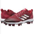 Adidas Shoes | Adidas | Mens Freak X Carbon Mid Baseball Cleat 14 | Color: Black/Red | Size: 14