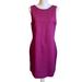 J. Crew Dresses | J Crew Women’s Fuchsia Bodycon Form Shaping Sleeveless Sheath Dress Back Zipper | Color: Pink | Size: M