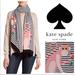 Kate Spade Accessories | Kate Spade New York Monkey Rose Wrap Scarf | Color: Black/White | Size: Os