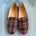 J. Crew Shoes | J. Crew Rainbow Tweed 'Smoking Slipper' Loafer | Color: Black/Pink | Size: 6.5
