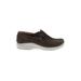 Clarks Flats: Brown Solid Shoes - Women's Size 8 - Round Toe