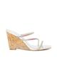 Dune Ladies MIRI Diamante Cork Wedge Sandals Size UK 6 Wedge Heel Heeled Sandals