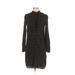 Madewell Casual Dress - Shift Mock Long sleeves: Black Dresses - Women's Size X-Small