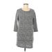 Le Lis Casual Dress - Sweater Dress: Gray Marled Dresses - Women's Size Medium