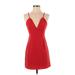 NBD X the NAVEN twins Casual Dress - Mini: Red Solid Dresses - Women's Size X-Small