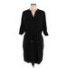 Mossimo Casual Dress - Shirtdress: Black Dresses - Women's Size Medium