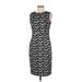 Calvin Klein Cocktail Dress - Sheath: Black Baroque Print Dresses - Women's Size 6