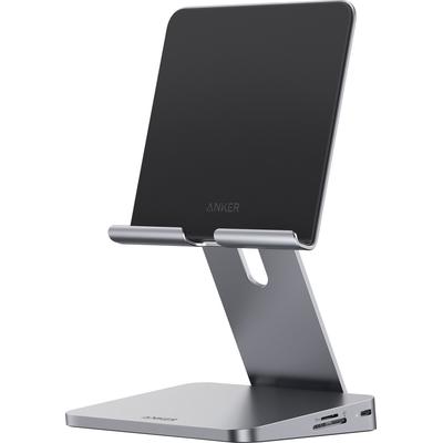 ANKER USB-Ladegerät "551 USB-C-Hub (8-in-1, Tablet-Ständer)", grau, Ladegeräte