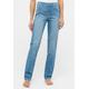 Straight-Jeans ANGELS "CICI" Gr. 40, Länge 28, blau (light blue used) Damen Jeans Röhrenjeans