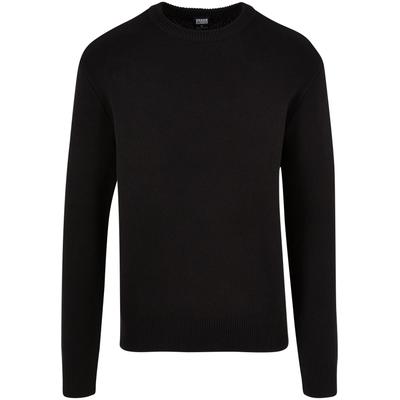 Rundhalspullover URBAN CLASSICS "Urban Classics Herren Heavy Oversized Sweater", Herren, Gr. XXL, schwarz, 100% Baumwolle, unifarben, klassisch, normal, Rundhals, Langarm, Pullover Image